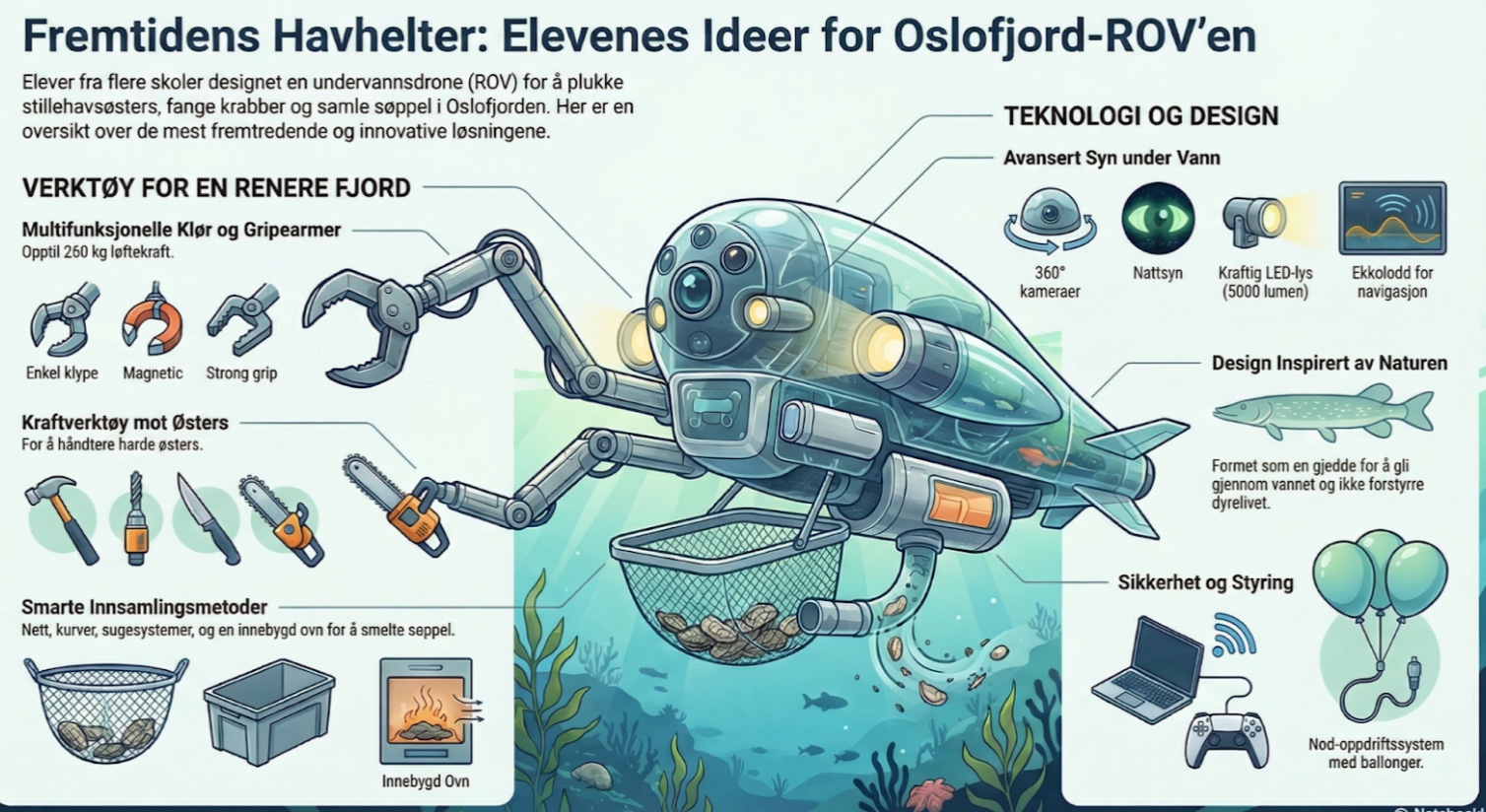 Elever i Larvik bidrar til løsninger for Oslofjorden!